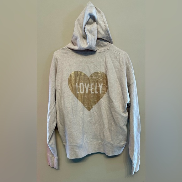 Victoria's Secret Cream “Lovely” Zip-Up Hoodie Small (Circa 2010) - Picture 4 of 4